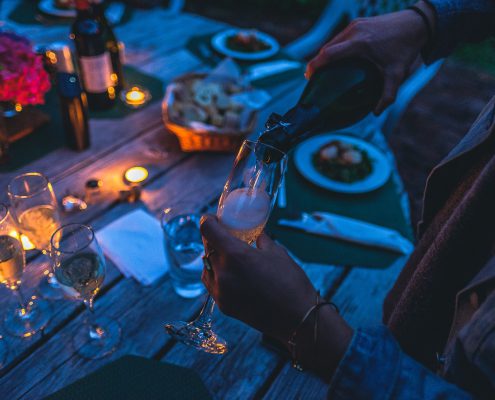 cena tra amici agriturismo